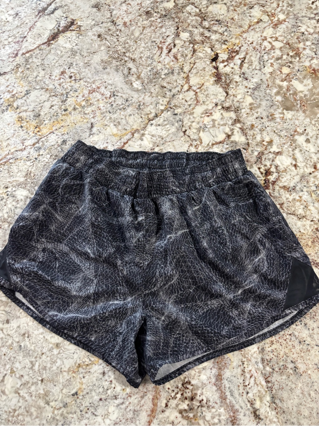All In Motion Black Marbled Athletic Shorts